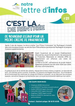 Lettre D'infos 21
