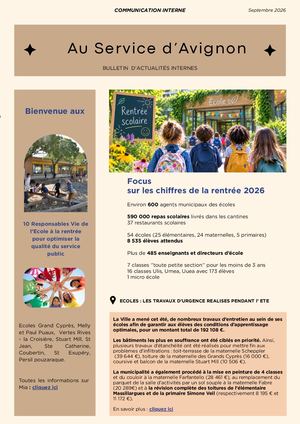 Bulletin Interne - Septembre 2026