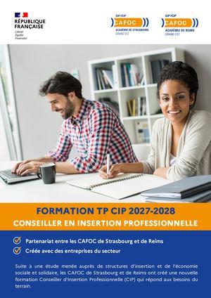 Livret CIP 2027-2028 CAFOC