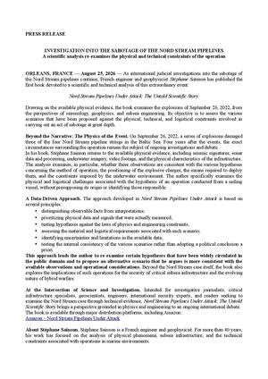 Press release Nord Stream