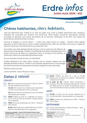 Erdre Infos N°52 - Juillet-Août 2026