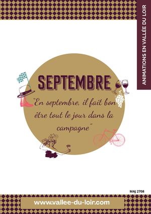 Le Mensuel De Septembre Des Animations En Vallee Du Loir Maj 2808