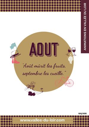 Le Mensuel De Aout Des Animations En Vallee Du Loir Maj 1808