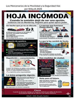 La Hoja Incomoda Monterrey Por Stiky.IA 2026