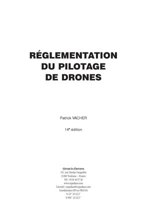 Extrait 2323 Réglementation du pilotage de drones (14e édition)