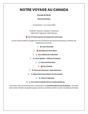 Int Carnet De Voyage Canada 36p 2026