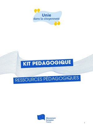 Kit pédagogique à destination des professeurs