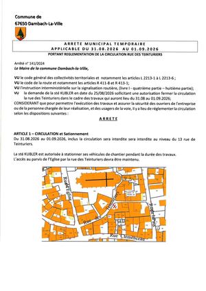 Arrêté 141 2026