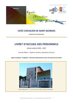 2026 08 28 Livret D'accueil Personnel 2026 2027