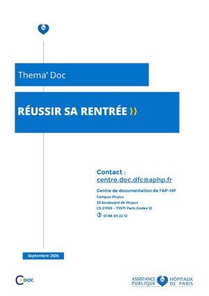 Thema Doc Rentrée 2026