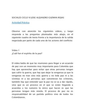 Sociales Ciclo Vi Practica