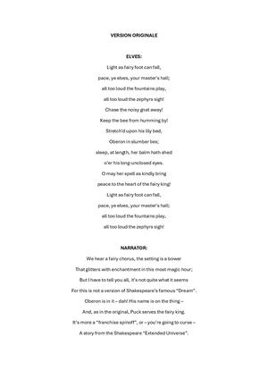 Oberon Livret Et Traduction