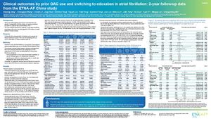 Clinical Outcomes By Prior Oac Use And Switching To Edoxaban In Atrial Fibrillation 2 Year Follow Up Data