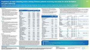 Predictors Of Major Bleeding Events Among Chinese Patients Receiving Edoxaban For Atrial Fibrillation At 2