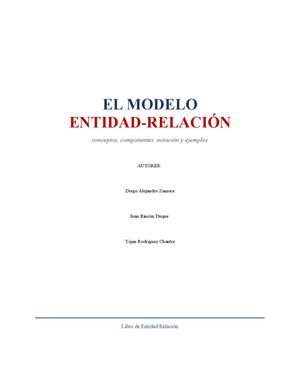 Modelo Entidad Relacion