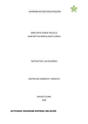 Diagrama Entidad Relación(der)