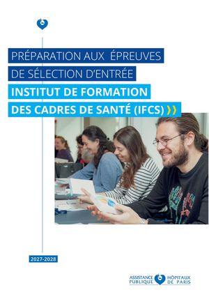 CFDC AP-HP_Flyer A5_Préparation aux épreuves de sélection IFCS_2026