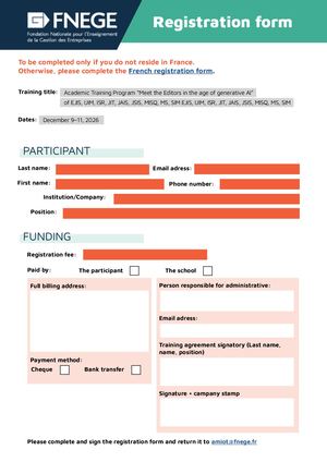 Bulletin Inscription En