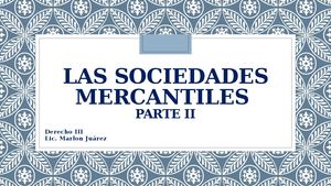 Semana 3 Unidad II Derecho III