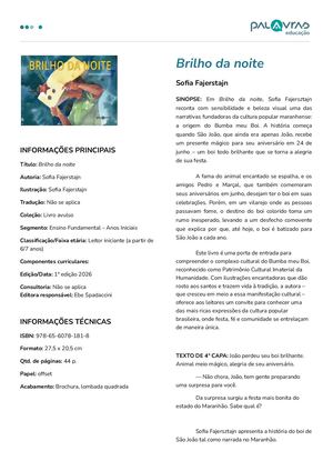 Ficha de Obra - Brilho da noite