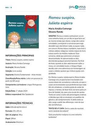 Ficha de Obra - Romeu suspira, Julieta espirra