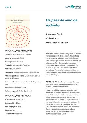 Ficha de Obra - Os pães de ouro da velhinha