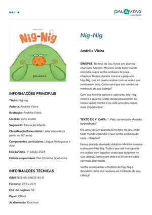 Ficha de Obra - Nig Nig