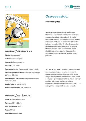 Ficha de Obra - Oswaaaaaldo!