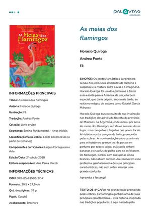 Ficha de Obra - As meias dos flamingos