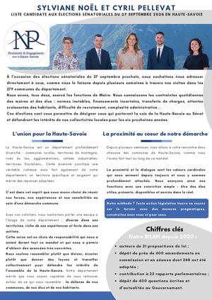 Sénatoriales 2026 - Lettre aux grands électeurs