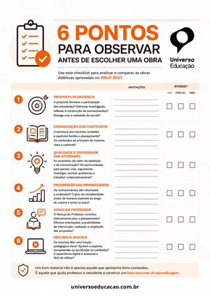 Pnld 2027 Checklist