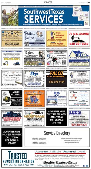 Classifieds Sunday, August 30, 2026