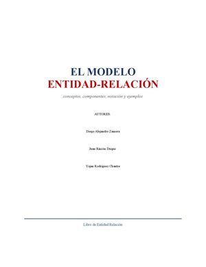 Modelo Entidad Relacion