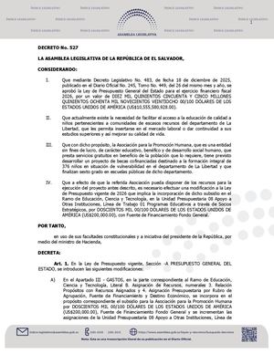 Decreto Becas 2026