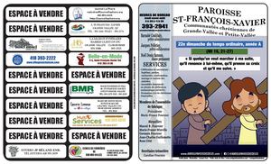 Feuillet Paroissial 30 Août 2026
