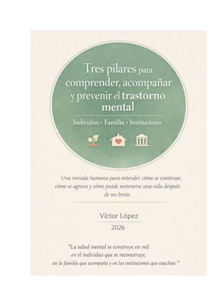 3 Pilares Para Comprender, Acompañar Y Prevenir El Trastorno Mental Individuo, Familia, Instituciones