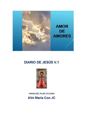 Diario De Jesús Volumen 1