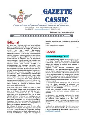 Gazette Cassic N° 32 - Septembre 2026