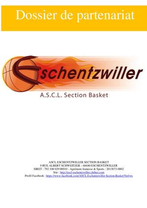 Contrat De Sponsoring De Ascl Eschentzwiller Section Basket Ball 01
