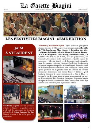 Cie Jacques Biagini 39 Juin Juillet 2026
