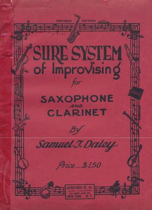 Sure System Of Improvising For Sax And Clar Daley_1927