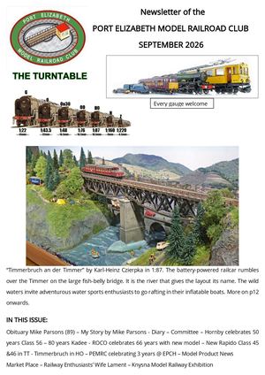 The Turntable Sept. 2026 - Monthly publication of the PEMRC