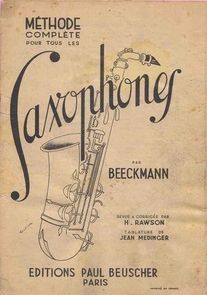 Beeckmann Methode Complete Pour Tous Les Saxophones_1874