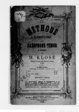 Méthode élémentaire Pour Saxophone Klosé_1912