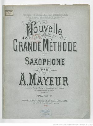 Nouvelle Grande Méthode De Saxophone Mayeur_1896