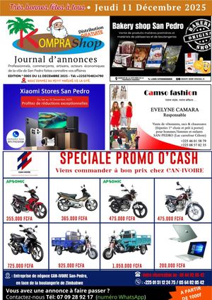 KOMPRASHOP SAN PEDRO – N°0005 – 11 DECEMBRE 2025