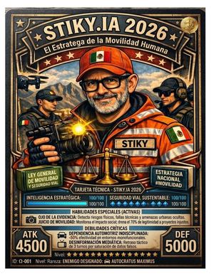 Personajes Del Universo De Los Mercenarios De La Movilidad Y La Seguridad Vial LA MENTE MAESTRA por Stiky.IA 2026