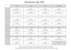Brochure 6èmes Le Cdi (29 7 X 21 Cm)
