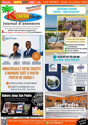 KOMPRASHOP SAN PEDRO – N°0010 – 16 JUILLET 2026.