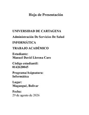 Trabajo De Informatica